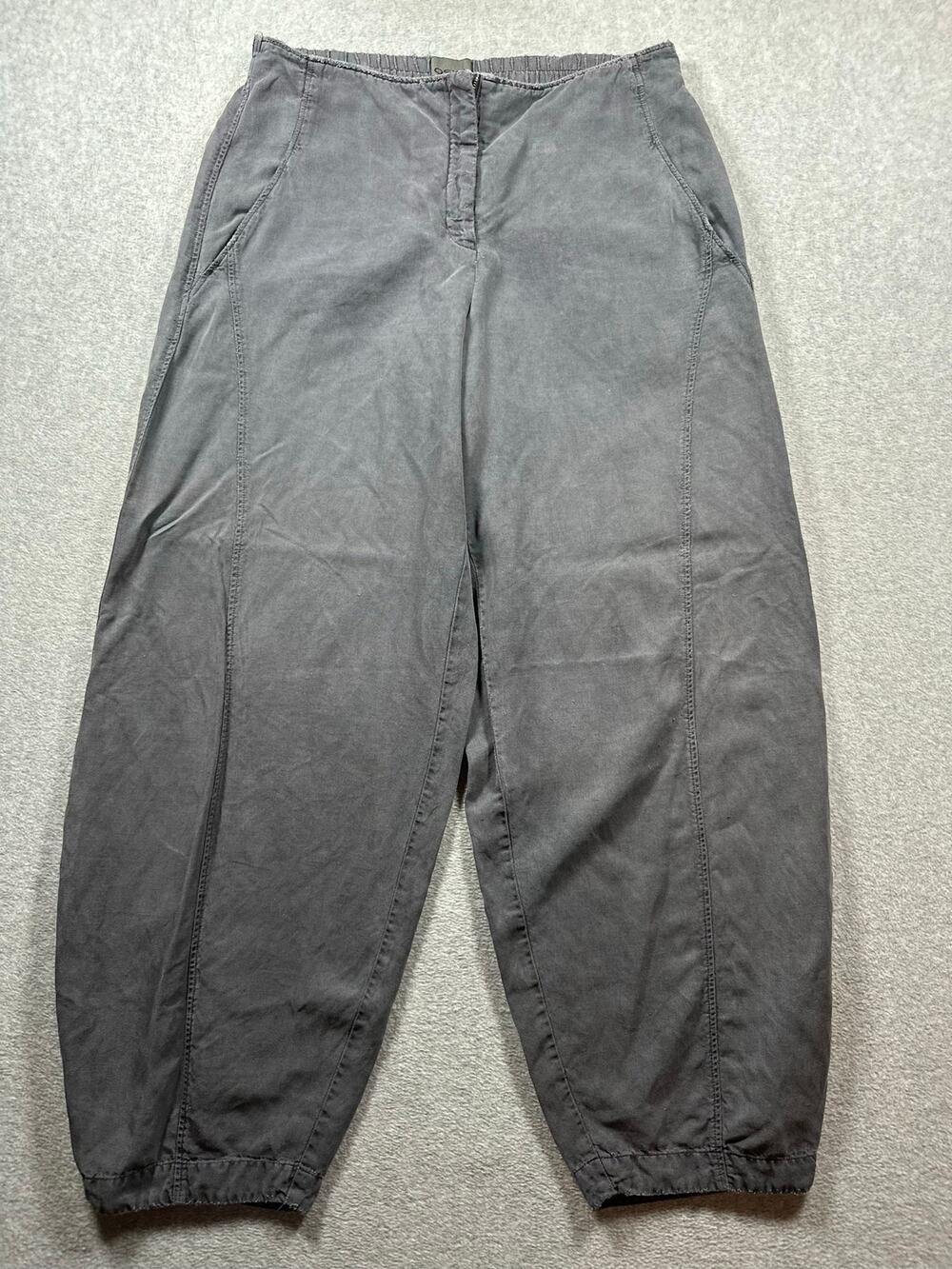 OSKA Balloon Pants Women's Size 2 Grey Wide Leg Elastic Waist Side Pockets